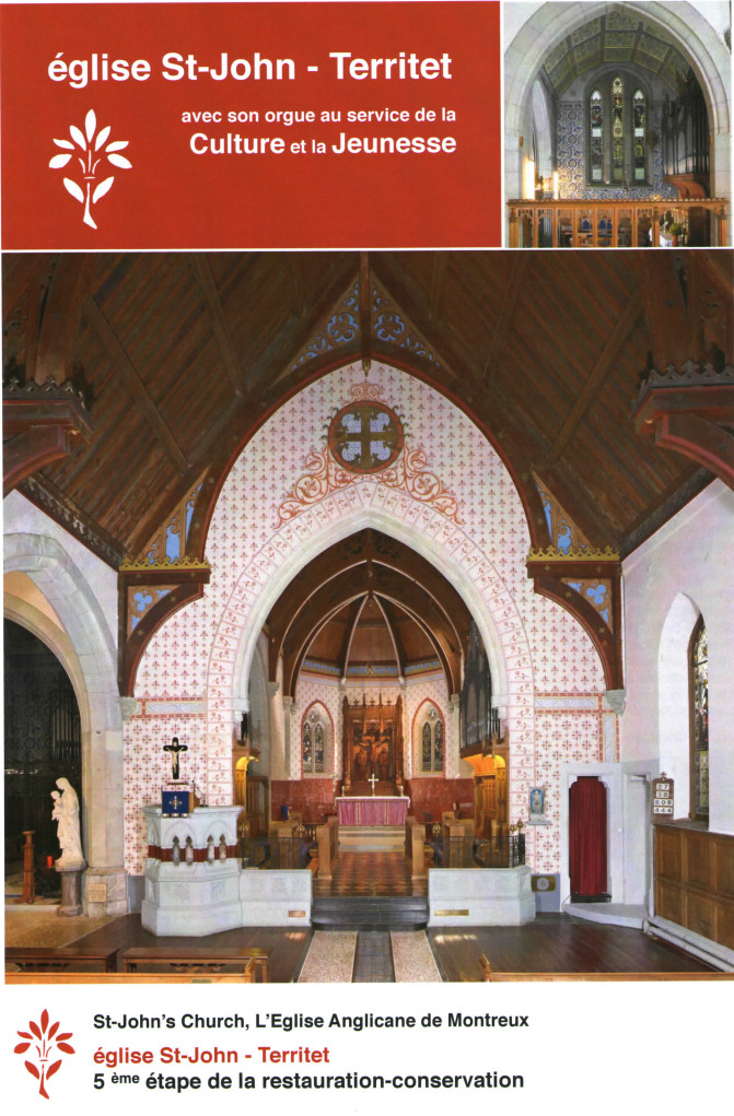 Photo du choeur de l'église anglicane de Montreux Territet