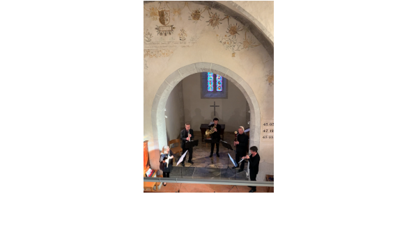 Le Quintette du Léman joue dans la chapelle de Brent